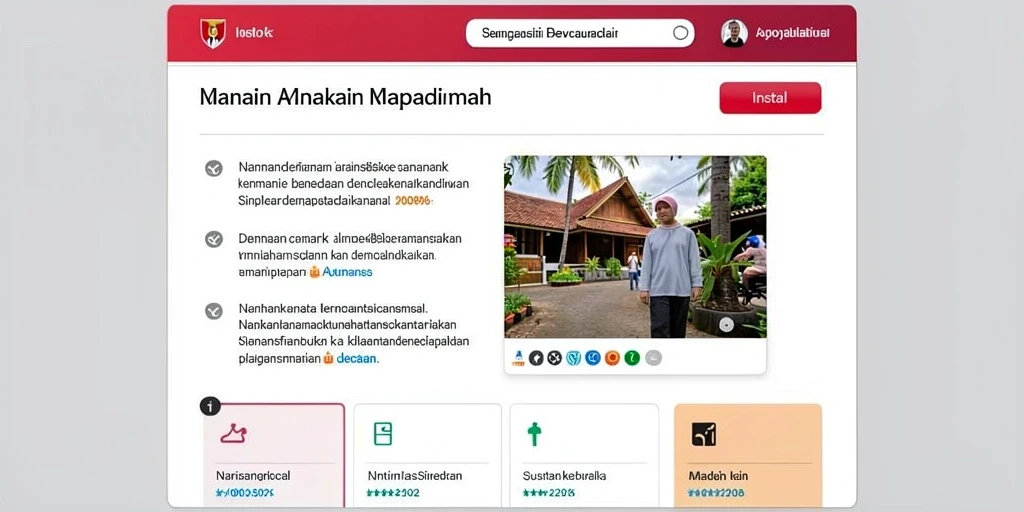 Tampilan setiap level yang menakjubkan.