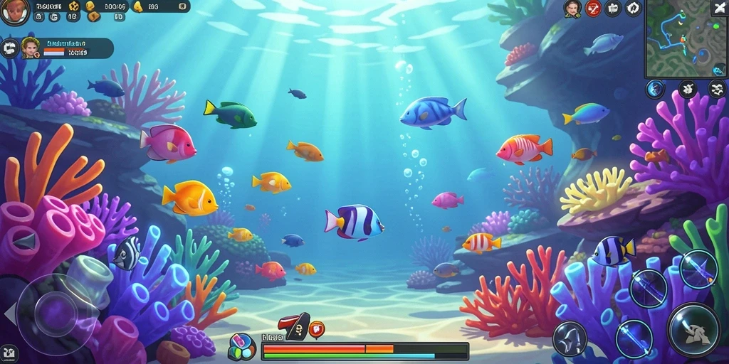 Tampilan awal game yang menarik dan intuitif.