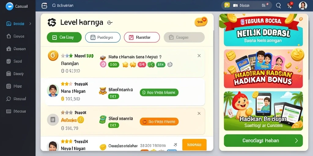 Tampilan menu utama dengan navigasi intuitif.