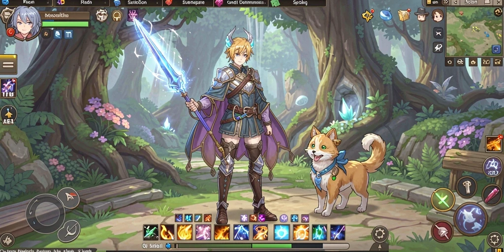 Tangkapan layar menampilkan grafis cantik dari game.