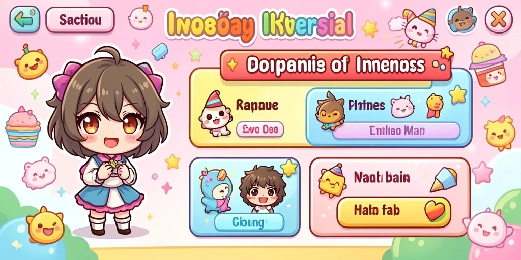 Tampilan mesin slot dengan tema tropis yang cerah.