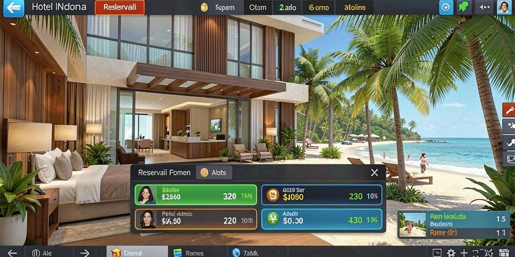 Tampilan awal game yang menarik dan intuitif.